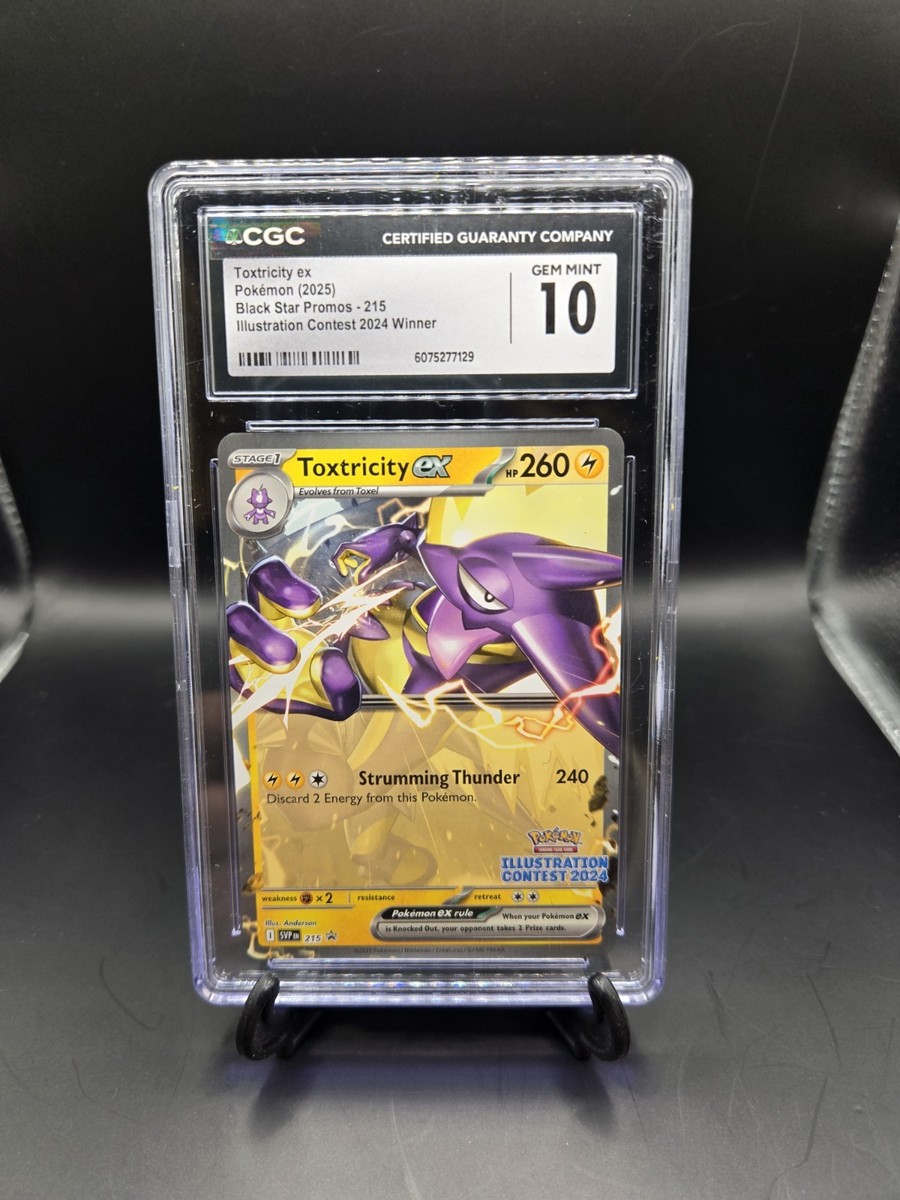 CGC 10 GEM MINT Toxtricity ex Illustration Contest 2024 Black Star
