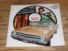 Original 1969 Dodge Dart Deluxe Sales Brochure 69 Swinger 340 Custom Gt Gts