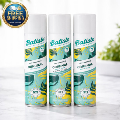 Batiste Dry Shampoo Original Classic Fresh .  3-Pack Instant Hair Refresh