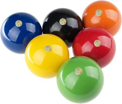 GICO Universal Ersatzkugeln Ø 70 mm für Krocket / Croquet Spiele - 6 St. 3258