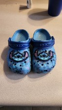 Disney Stitch Blue Crocs Toddler Size 8- Worn 1 Time
