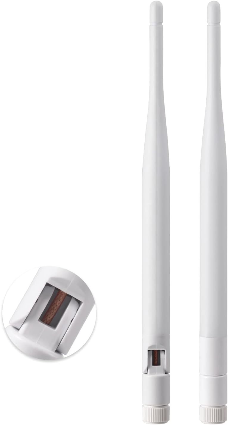 2.4GHz 5GHz 6dBi WiFi Antenna for Security Camera Surveillance DVR , 2-Pack