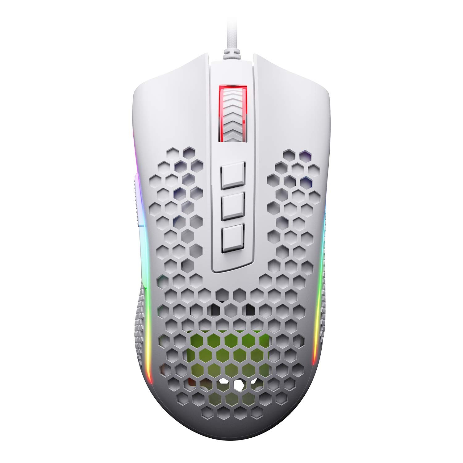 Redragon M808 Storm - Mouse da gioco RGB leggero, guscio ultraleggero a nido d'a