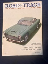Vintage Road & Track magazine - May 1959, Aston Martin DB-4, Lancia Flaminia