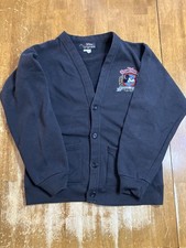 Vintage 90s Mickey Mouse Original Disney Black S/M Cardigan