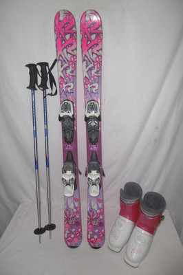 K2 '' LUV BUG '' SKI JUNIOR ALLROUND CARVER 112 CM + SKISCHUHE GR.: 36 IM SET.