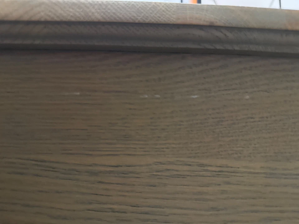 Cotswold company smoked oak dressing table with drawer, good condition - Image 3 of 3