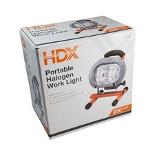 Hdx Portable Halogen Work Light 250 Watt Adjustable Head Comfort-grip Handle New Hdx Portable Halogen Work Light 250 Watt Adjustable Head Comfort-grip Handle New