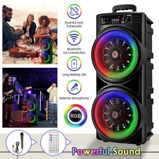 Wireless Portable FM Bluetooth Speaker Subwoofer Heavy Bass Sound System Party