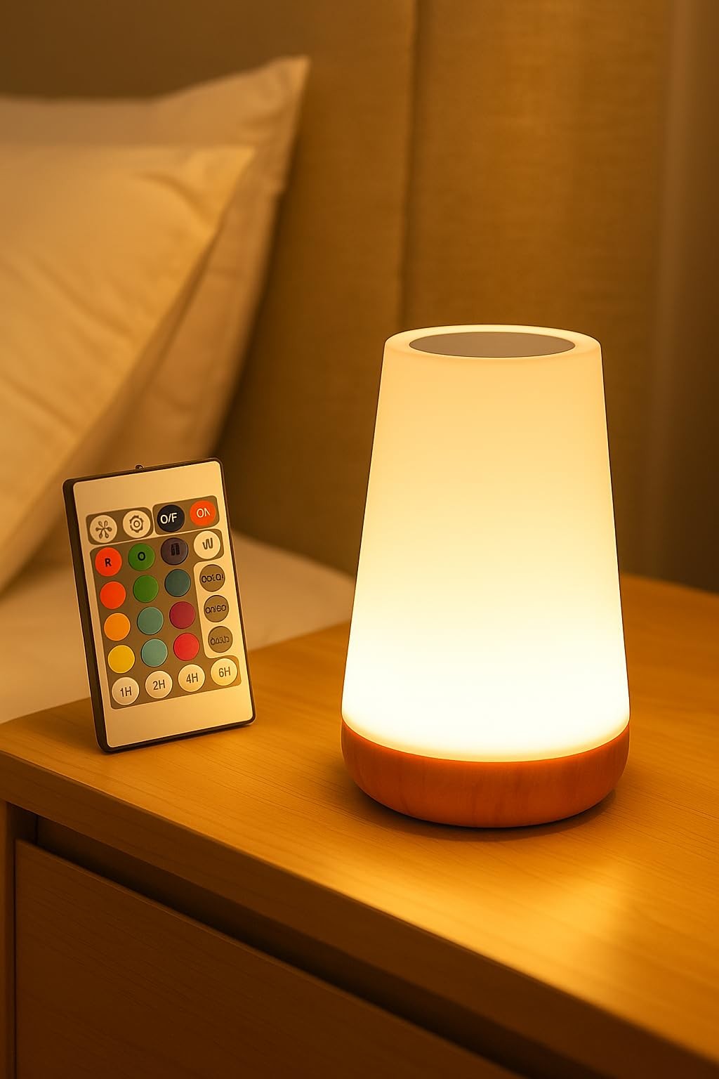 Veilleuse LED pour éviter le noir complet avec télécommande pratique - 3