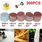 200PCS Polishing Wheel Buffing Pad Drill Bits Rotary Tool Sand Paper For Dremel