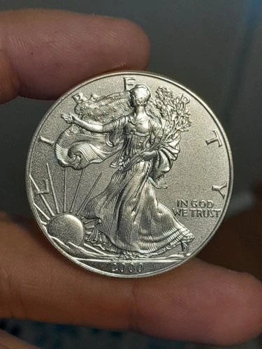 2000 American Silver Eagle 1 Oz .999 Fine Silver