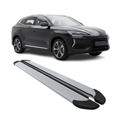 Marchepieds latéraux pédale pour BYD Seal U SUV 2024-2026 Aluminium Argent 2Pcs - Photo 1/4