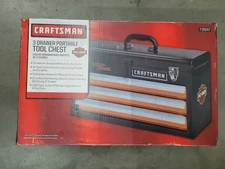 NEW Craftsman Harley Davidson Edition 3-Drawer Toolbox Chest 20.5”WX8.5”X12”H