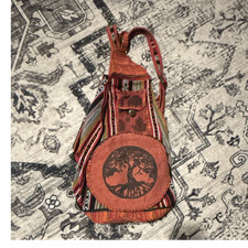 Red/Multicolor Fabric Hiking Backpack - Unise...