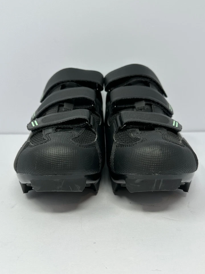ZAPATOS DE CICLISMO TOMIMASO MUJER Talla 10.5 Tera 100 Negro Verde azulado W5 Foto 2 de 4
