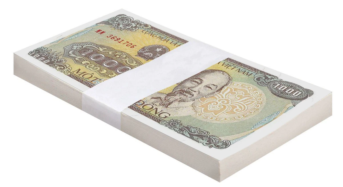 ベトナム　(Vietnam)　旧紙幣　１９８８年ホーチミン肖像１０００ドン札１枚 VIETNAM 1000 Dong Year 1988 Banknote World Paper Money UNC