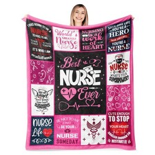 Funny Nurse Gifts For Women Appreciation Week Throw Blanket 60x50 Inch