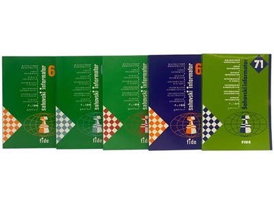 Chess Informant, Set of Five Volumes: 63: II-V 1995; 64: VI-IX 1995; 65: X 199..
