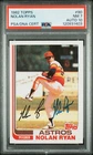 1982 Topps Nolan Ryan Signed Baseball Card #90 PSA 7 DNA 10 Certified Auto HOF