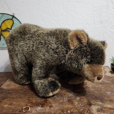 Brown Griffin Aware Bear Plush Presents Hamilton Gifts 1987 Vintage Realistic 