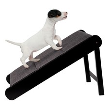 Pet Ramp - Foldable Wooden Dog Ramp for Getting onto Beds, Couches, or Into