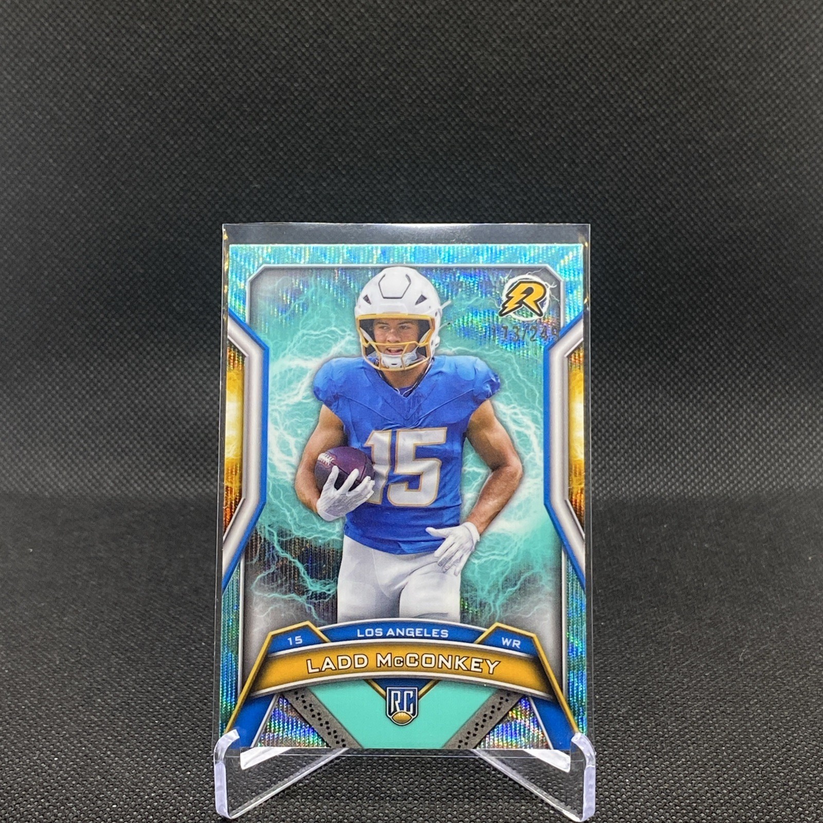 2024 Topps Resurgence Ladd McConkey RC Aqua Surge /249 Los Angeles Chargers #154