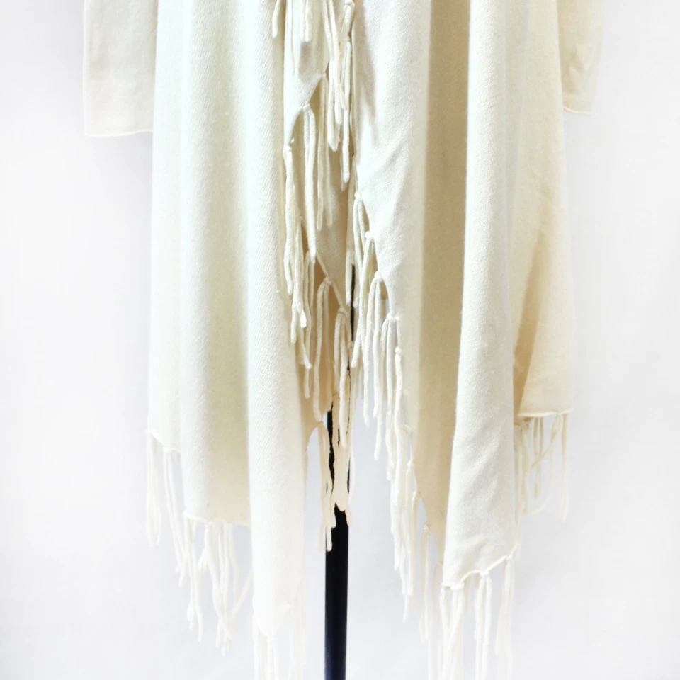 Cárdigan Acrobat Maxi Leche Suéter Sudadera con Capucha Espíritu Libre Bohemio Flecos O/S Foto 4 de 4