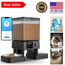 Innovative 5G WiFi Automatic Cat Food Dispenser for 2 Cats, Smart APP Control