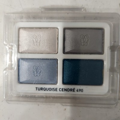 GUERLAIN OMBRE ECLAT 4 COLOUR EYESHADOW PALETTE REFILL TURQUOISE CENDRE 490 (T)