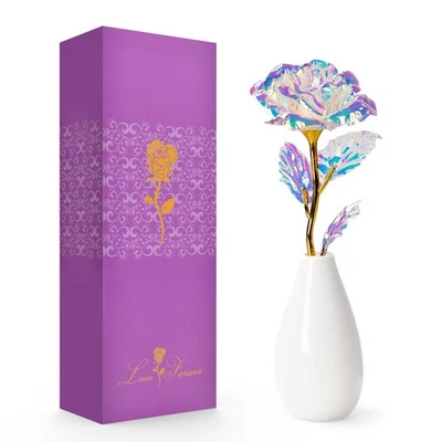 OEAGO Mothers Day Unique Gifts for Mum from Daughter Son, Crystal Flower with