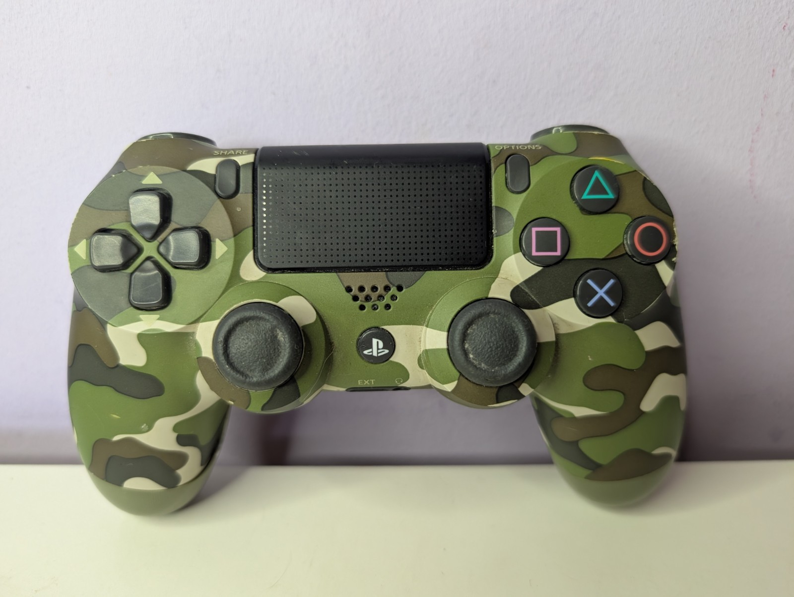 Official Sony PlayStation DualShock 4 V2 Wireless Controller, Green Camo