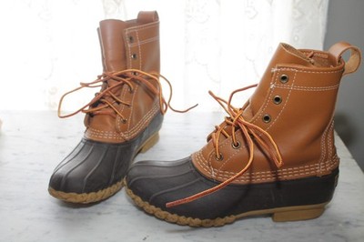 LL Bean Hunting Duck Boots Women's 6 Narrow Unlined Old Money Ivy Style Preppy