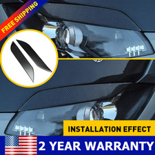 For Nissan 2003-2009 350z Carbon Fiber Black Headlight Eye Lid Eyelids Cover Us