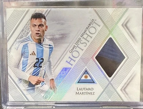 2025 Futera Unique Hotshot Lautaro Martinez Game Used Mem 1/1 Inter Argentina SP