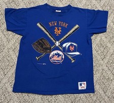 1991 Nutmeg New York Mets Graphic Tee Single Stitch USA Made Embroidery Large
