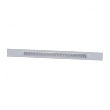 20868 Mud Flap Hanger, Mud Flap Plate, Top, Chrome, with 23 LED 17" Reflector