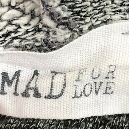 Mad for Love Damen Shirt Langarm Kapuze Grau Southwestern Geometrisch Small - Bild 9 von 9