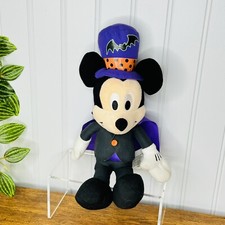 Disney Halloween Cape Mickey Mouse Plush Stuffed Animal Toy 11  Dracula Bat