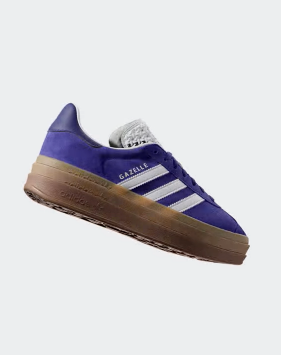 Adidas Gazelle Bold Energy Ink Purple Womens Sneakers Shoes IE0419