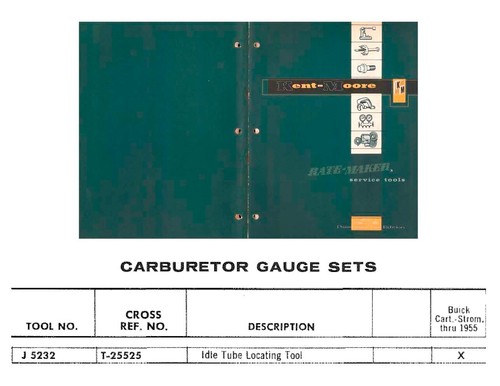 52 53 54 55 Buick Stromberg Carter Carb Specialty Tool Kent Moore J-5232 - Picture 5 of 6