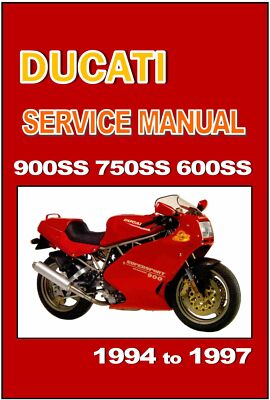 DUCATI Workshop Manual 900SS 750SS & 600SS 1994 1995 1996 & 1997