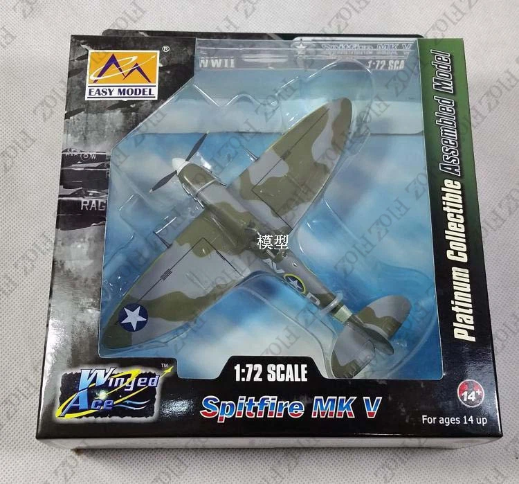 WWII Spitfire MK.V USAF 4FG 355FS 1942 1/72 finished plane Easy model - Image 2 of 4