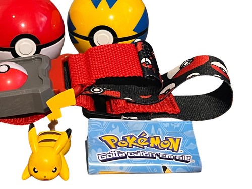 Pokemon Tomy Clip N Carry Pikachu Pokeball Cintura Palla Rapida - Foto 5 di 9