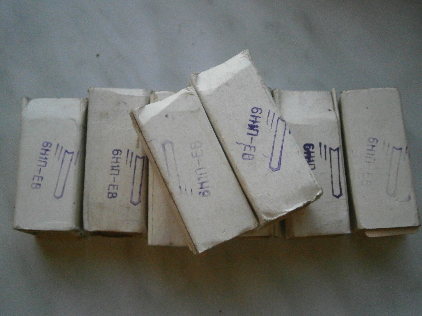 Set 2 6N1P-EV NOS RUSSIAN MILITARY NEW PAIR TUBES 6Н1П-ЕВ ARC VS55 ...