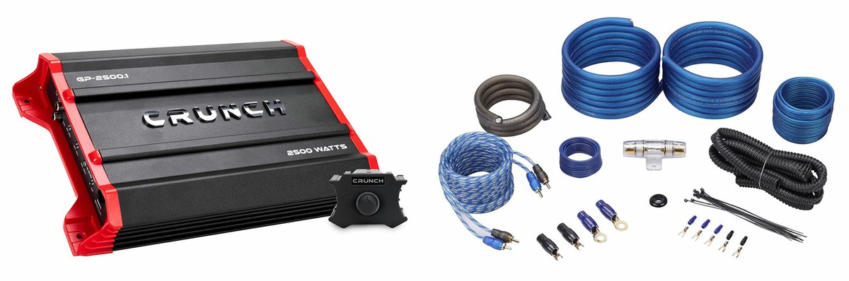 Crunch GP-2500.1 Ground Pounder 2500 Watt Mono Car Audio Amplifier