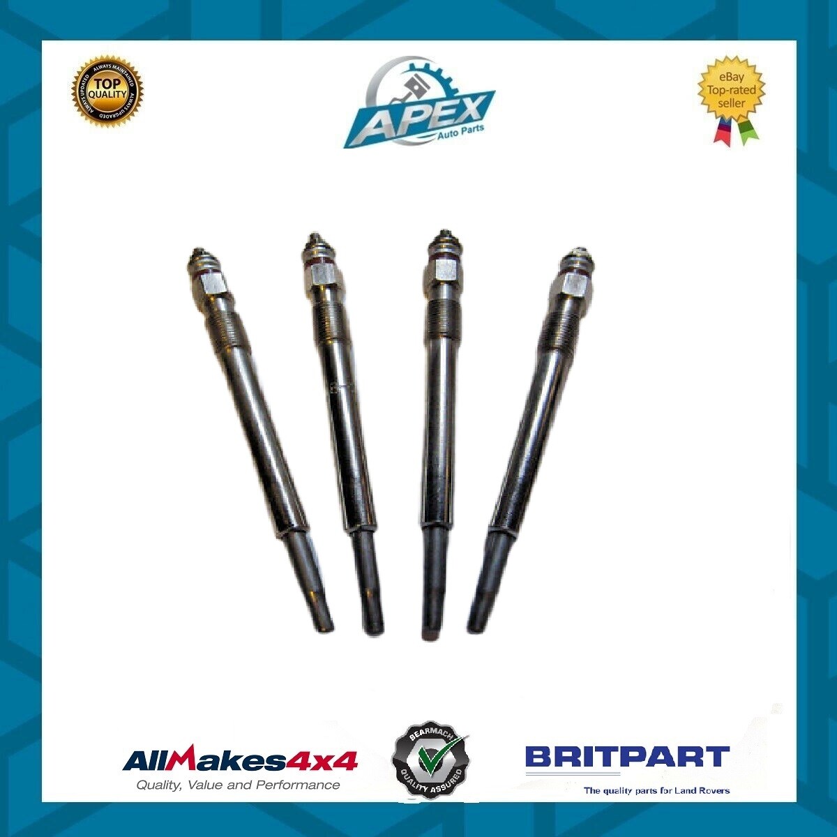 GLOW PLUG KIT FOR LAND ROVER DEFENDER 200TDI - PART NO ETC8847 BR1567