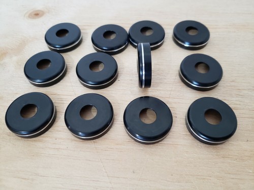 Yamaha Banshee A Arms Black Dust Covers Seal Caps 1987- 2006 - Picture 2 of 3