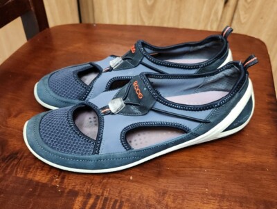 Ecco Biom Natural Motion Slip On Water Shoes Black Grey Womens Size 38 E G2U