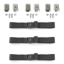 JP CJ/DJ 1953 - 1970 Standard 2pt CH Lap Bench Blt Kit w/BKTS 3 Belts